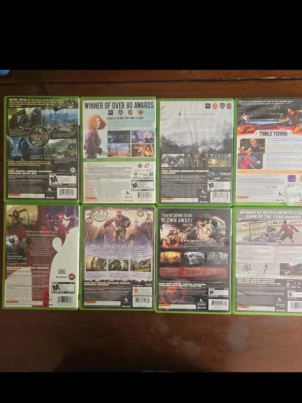 Xbox 360 Game Bundle Of 8- Tested And Working